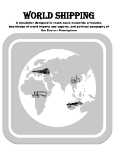 World Shipping is a simulation designed to teach