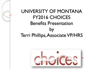 Wellness and U - University of Montana