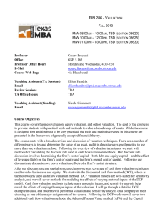 MBA Core Course Template