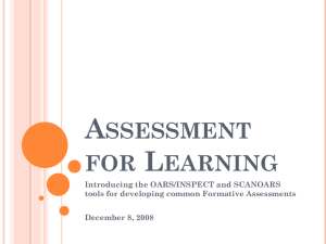 Assessment for Learning