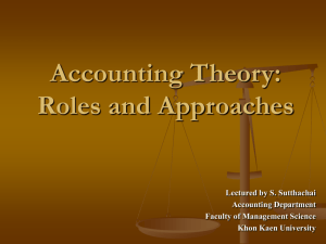 Accounting Theory: Elements and Structure