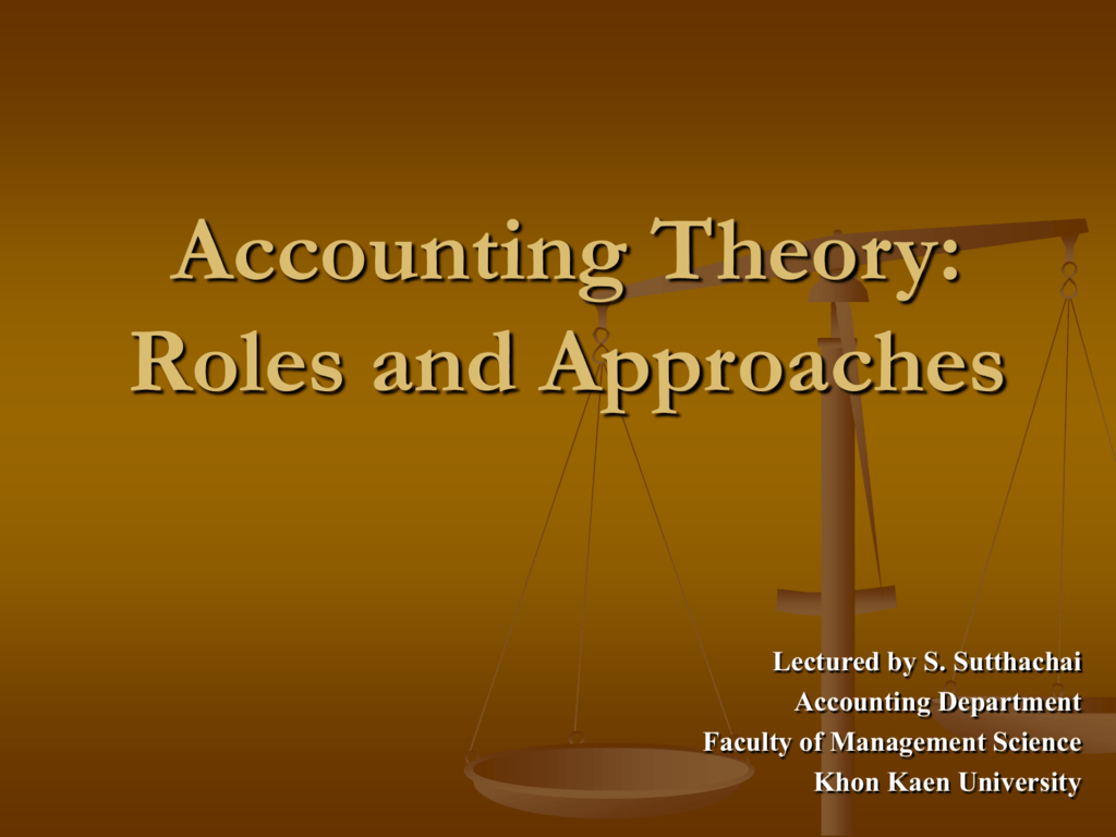 deductive approach in accounting theory