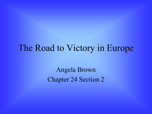 The Road to Victory in Europe