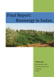 Report on visit to Khartoum, Sudan, on invitation by Sudan