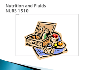 Nutrition and Fluids