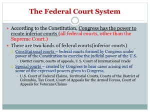 The Federal Court System