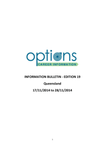 28 Nov Options Career Information Bulletin