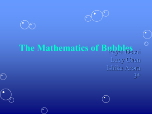 The Mathematics of Bubbles