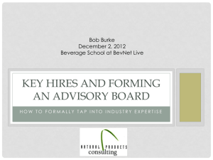 Forming An Advisory Board