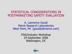 The Pharmacovigiance Process - American Statistical Association
