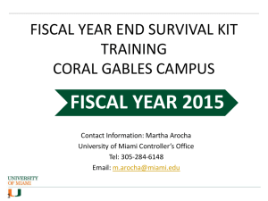 fiscal year 2015 - University of Miami
