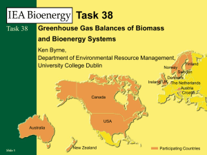 Task 25: Greenhouse Gas Balances on Bioenergy Systems