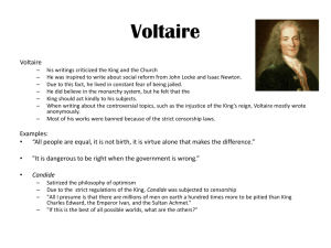 Voltaire - DrSwannRomanticism