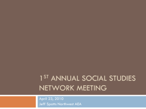 1st Annual Social Studies Network Meeting