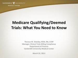 Medicare Qualifying/Deemed Trials: What You Need to Know