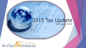 2015 Tax Update