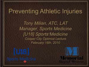 Preventing Athletic Injuries