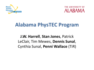 Alabama PhysTEC Program - Alabama-Physics