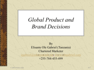 Global Products and Brands