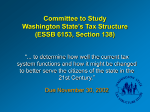 Presentation on Tax Structure Study