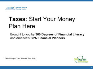 2015 Taxes: Start Your Money Plan Here