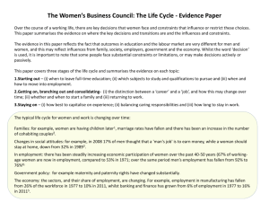 WBC The Life Cycle - Evidence Paper