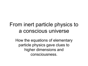 From inert particle physics to a conscious universe - Groups
