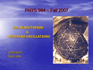 Solar neutrino oscillations