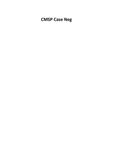 CMSP Case Neg - Open Evidence Project