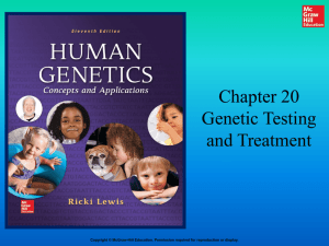 Human Genetics - Chapter 20