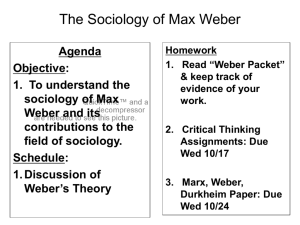 Sociology 2012-2013S1 - Part 2 - Classical Social Theory