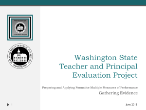 PPTX - Washington State Teacher/Principal Evaluation Program