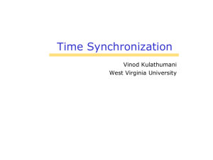 Time Synchronization - West Virginia University