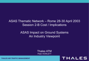 ASAS Impact on Ground Systems