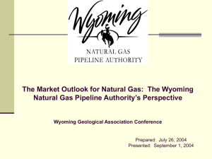 The Market Outlook for Natural Gas