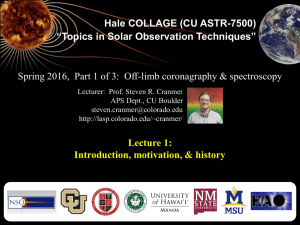 Lecture 1 - Laboratory for Atmospheric and Space Physics