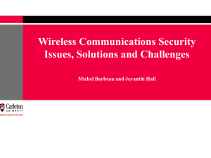 Wireless Communications Security - Issues, Solutions and Challenges
