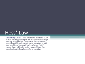 Hess* Law - lets-learn