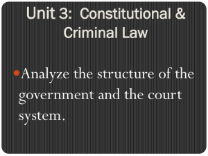 Constitutional & Criminal Law