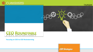Thursday CEO Roundtable