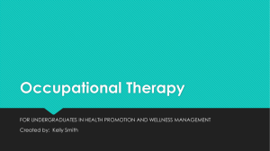 Occupational Therapy - Rowan University