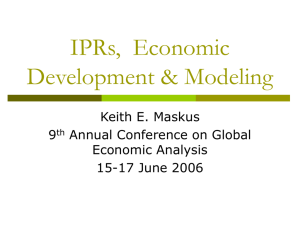 IPRs, Innovation & Development