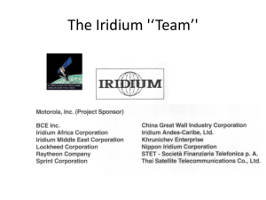 The Iridium '*Team*' - edbodmer
