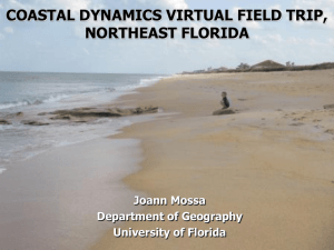 coastal dynamics virtual field trip, northeast florida