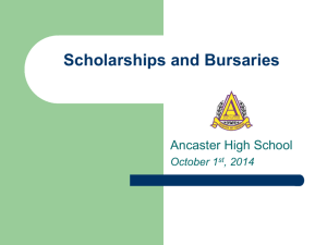 Scholarships and Bursaries