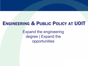Engineering & Public Policy