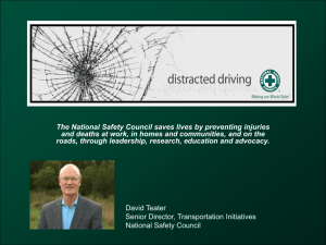 Corporate Distracted Driving Copy NSC National Safety Month