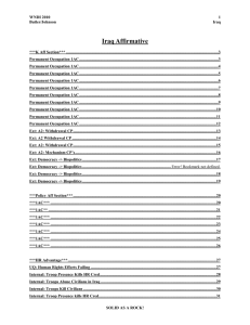 Iraq Affirmative - Open Evidence Archive