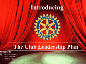 Planning Guide for Effective Rotary Clubs - Delta