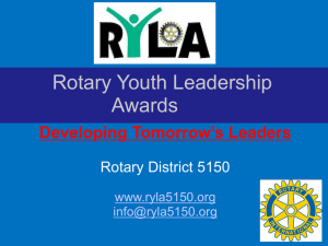 RYLA Enterprise 2011 - Rotary Bay Area 5150